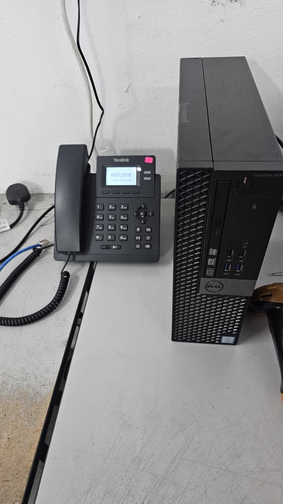 Cloud PBX customer setup for reception counter