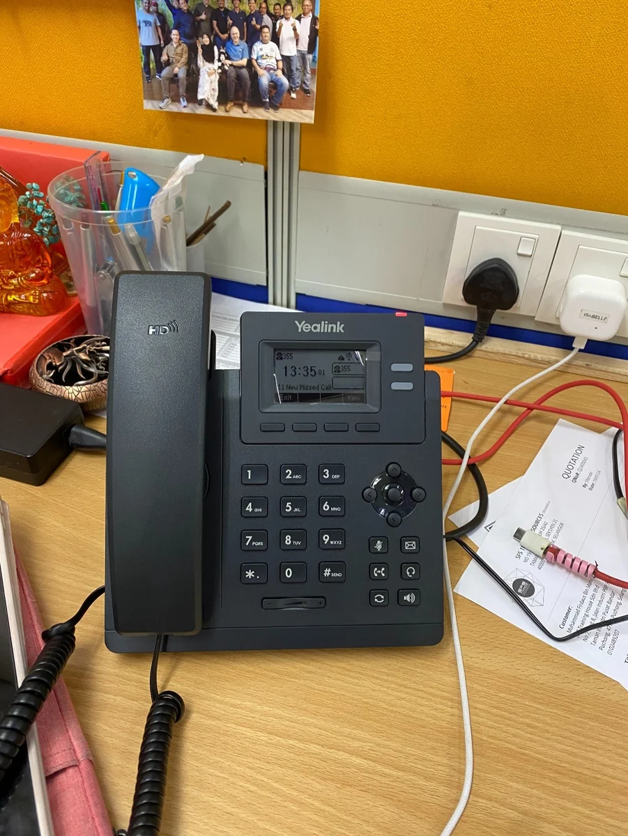 Cloud PBX customer setup with office IP phones
